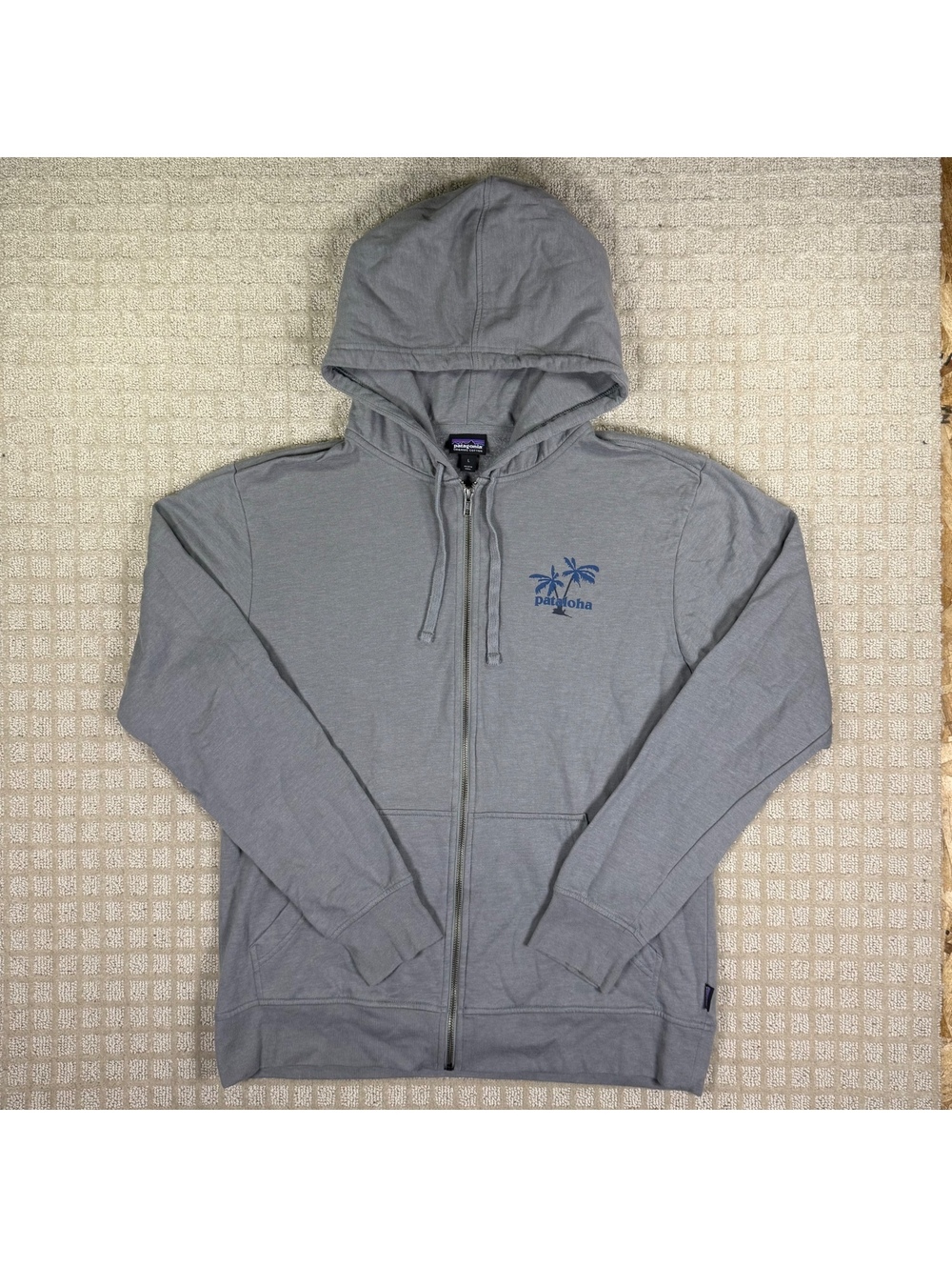 Patagonia Pataloha Organic Cotton Full Zip Hoodie Grey L